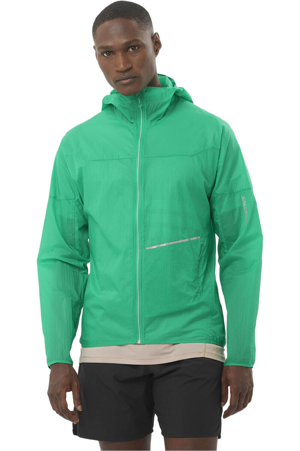 Salomon CHAQUETA RUNNING HOMBRE SENSE AERO WIND JKT M vista frontal