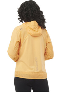Salomon CHAQUETA RUNNING MUJER BONATTI CROSS WIND JKT W vista trasera