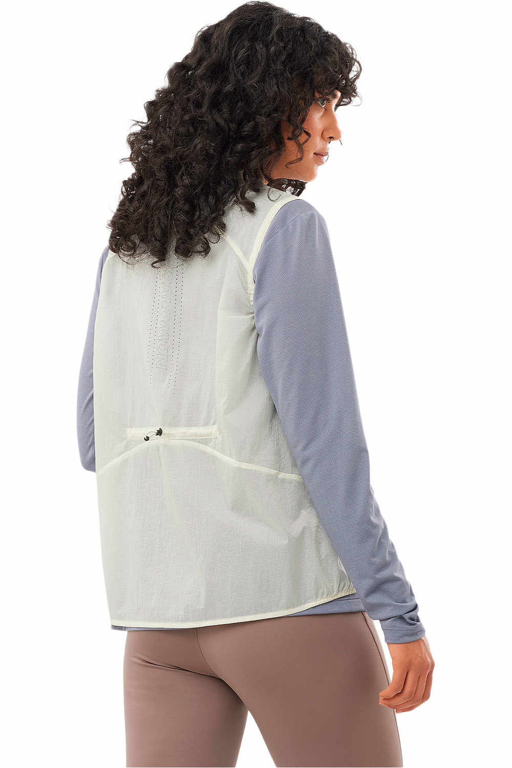Salomon CHAQUETA RUNNING MUJER SENSE AERO WIND VEST W vista trasera