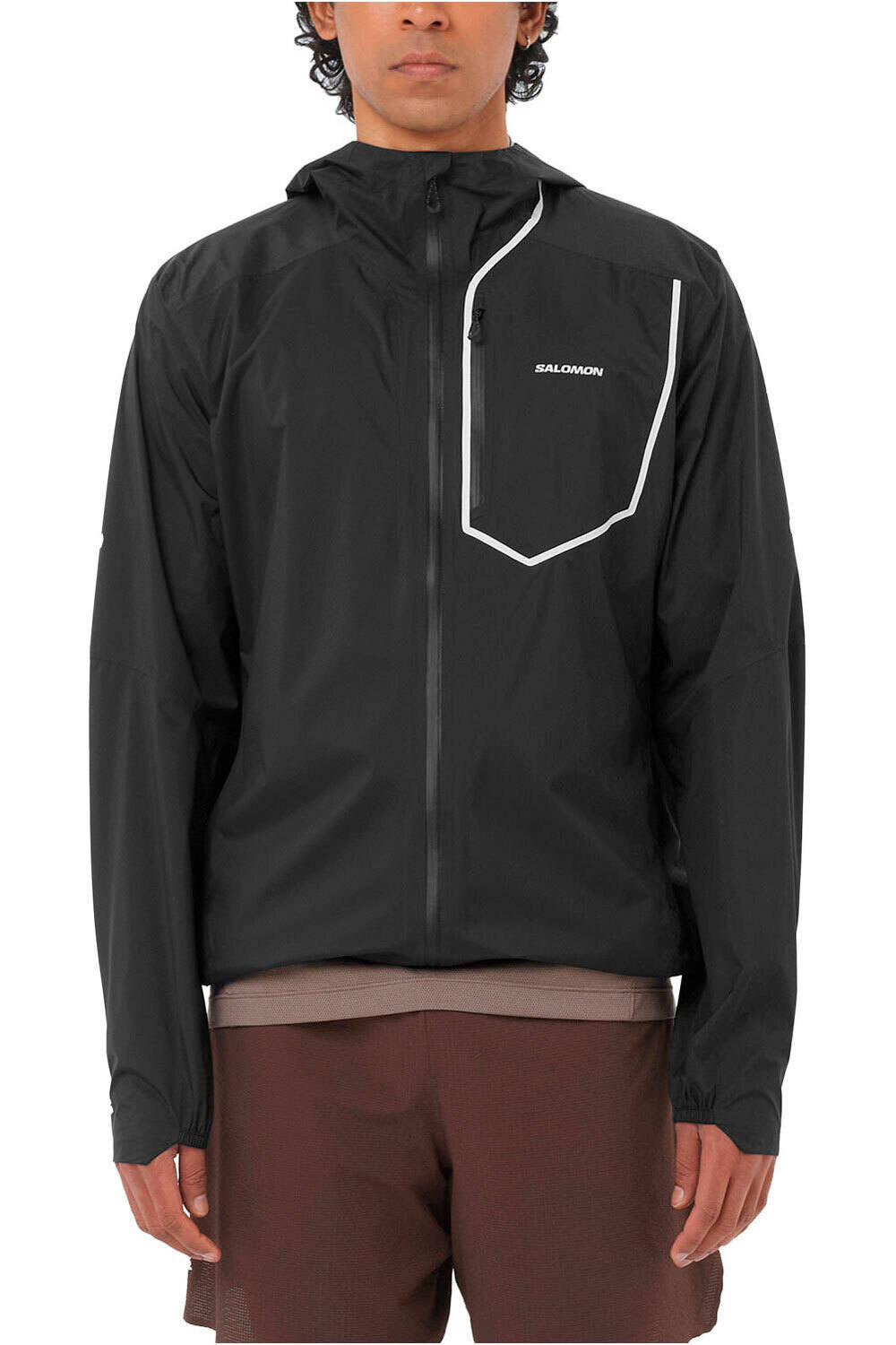 Salomon CHAQUETA TRAIL RUNNING HOMBRE BONATTI PRO JKT M vista frontal