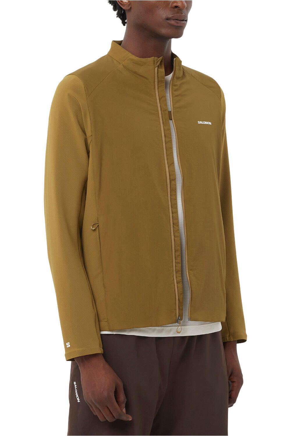 Salomon CHAQUETA TRAIL RUNNING HOMBRE MNTAIN FLEX HYB JKT M vista frontal