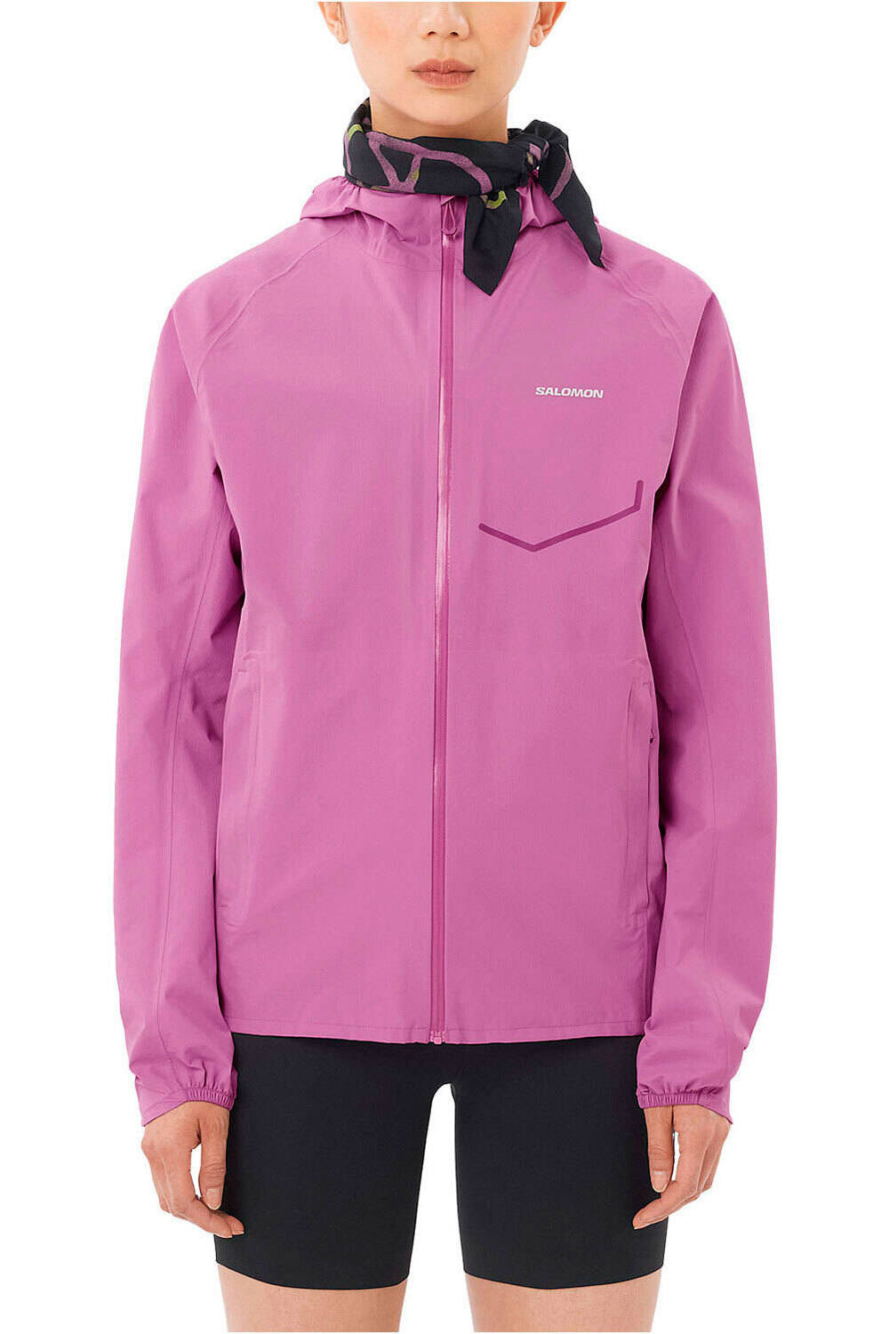 Salomon CHAQUETA TRAIL RUNNING MUJER BONATTI WATERPROOF JKT W vista frontal