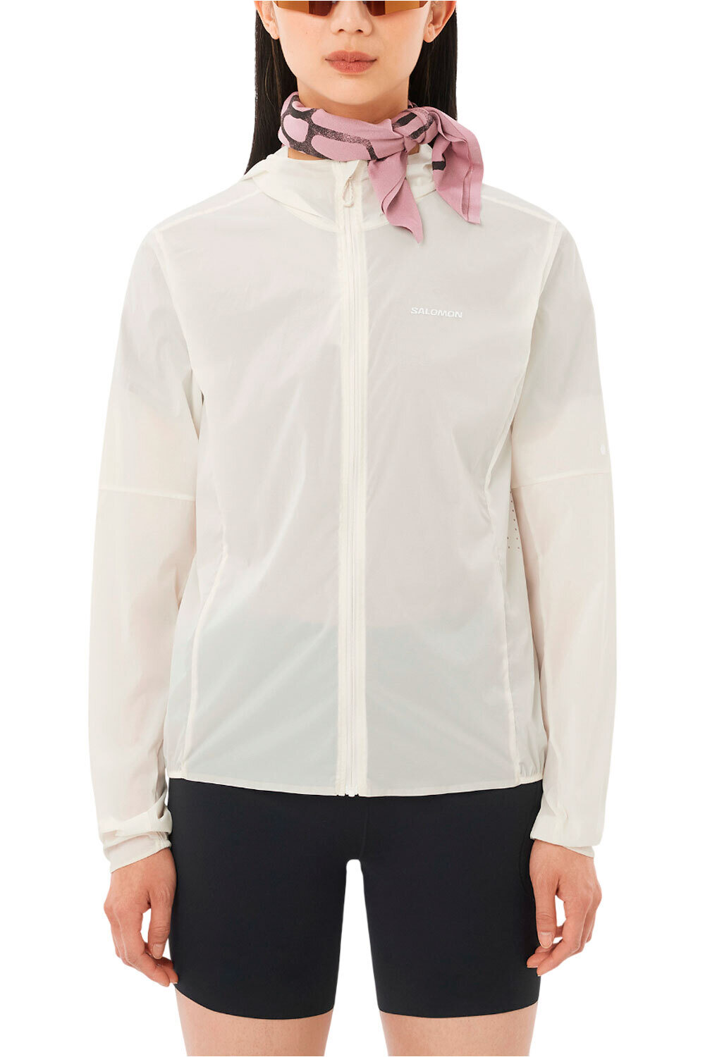 Salomon CHAQUETA TRAIL RUNNING MUJER SENSE AERO WIND JKT W vista frontal