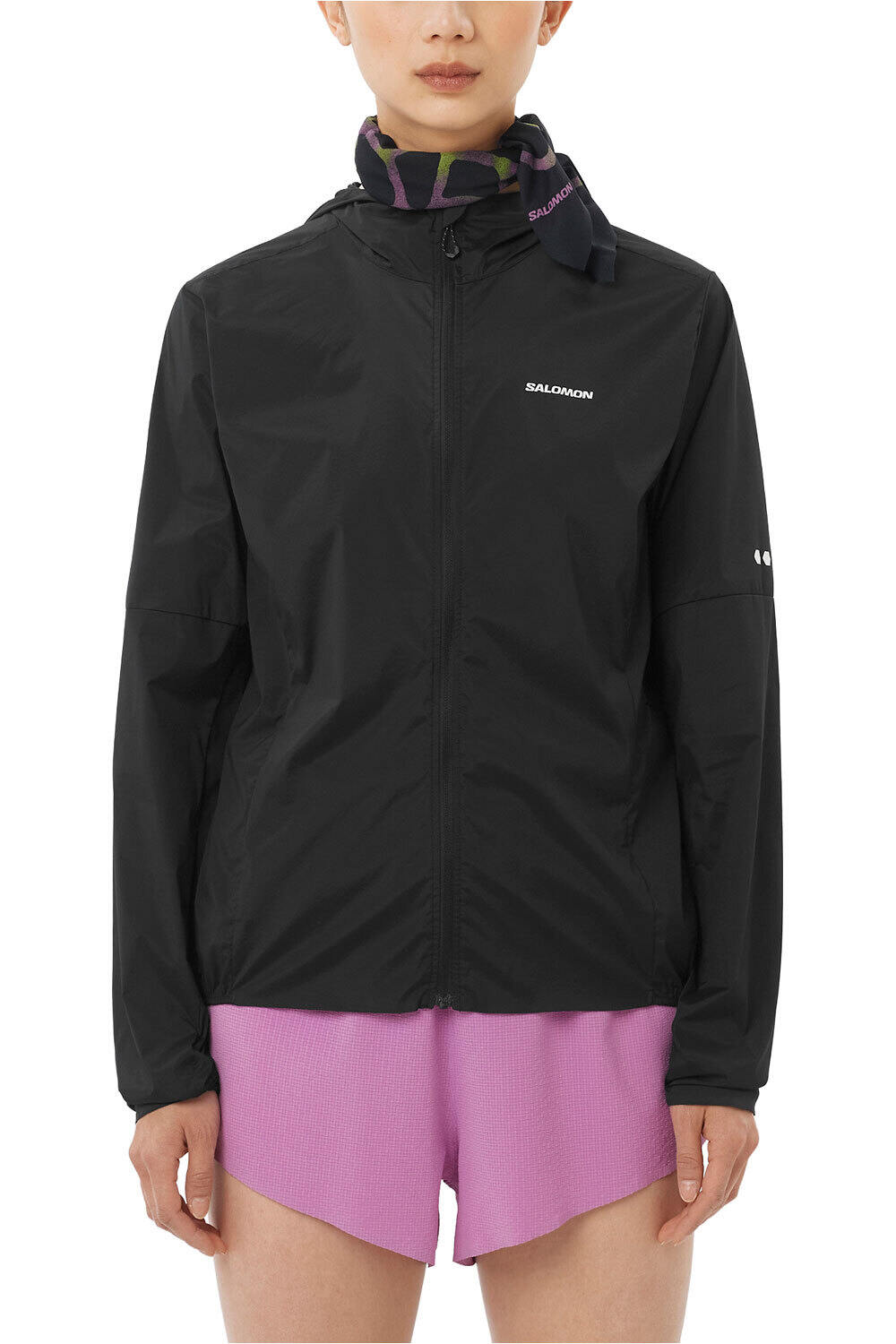 Salomon CHAQUETA TRAIL RUNNING MUJER SENSE AERO WIND JKT W vista frontal