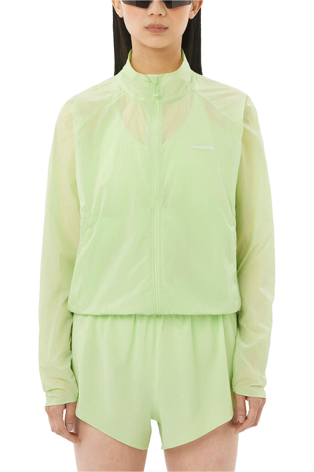 Salomon CHAQUETA TRAIL RUNNING MUJER SHKout FLY JKT W vista frontal