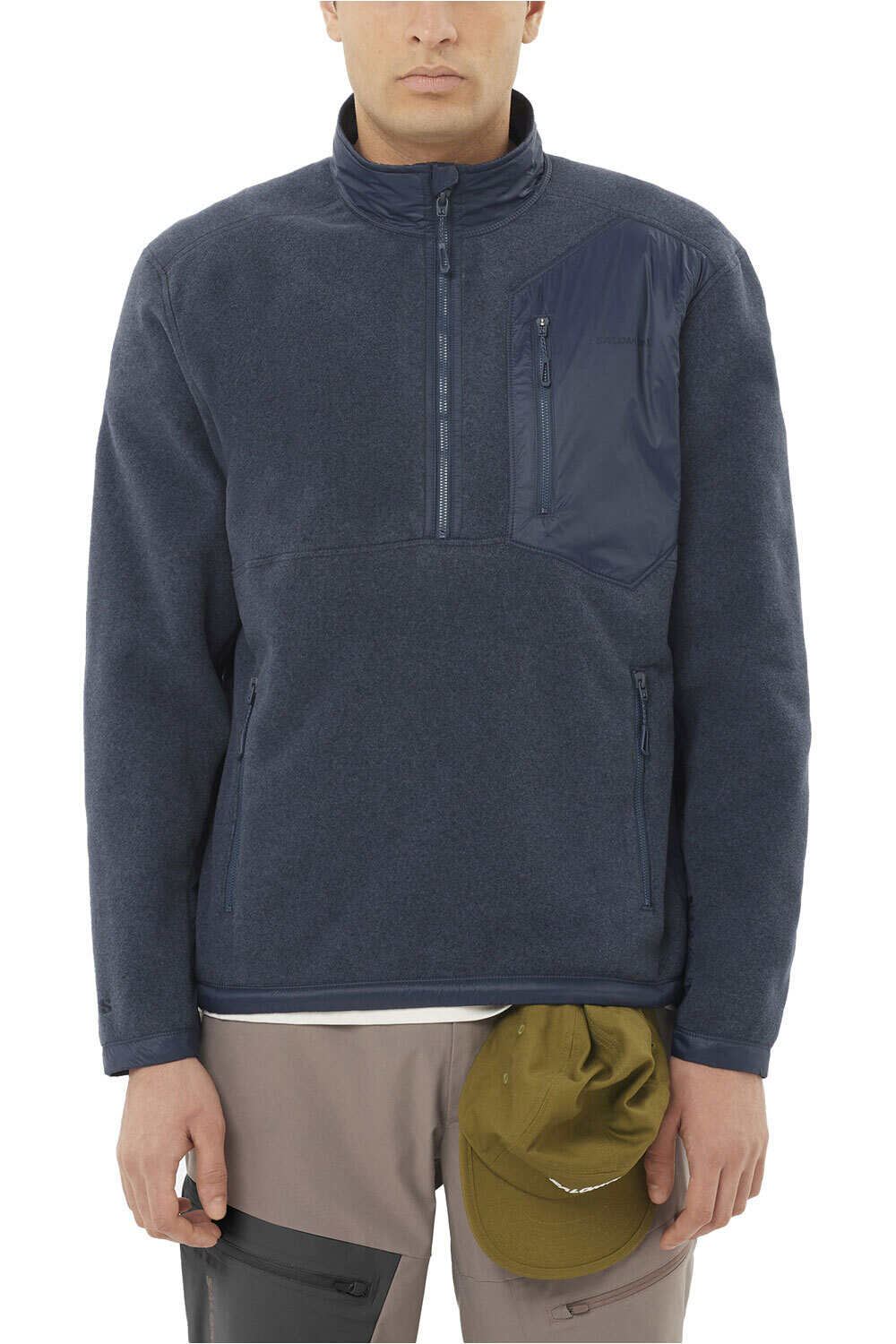 Salomon forro polar hombre CHROMA FLEECE HZ M vista frontal