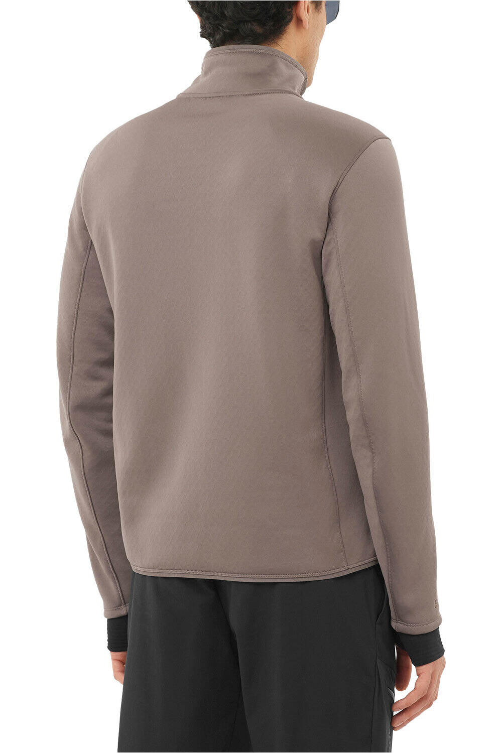 Salomon forro polar hombre OUTLINE WARM FLEECE FZ M vista trasera