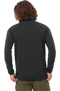 Salomon forro polar hombre SNTIAL LIGHTWARM FZ M vista trasera