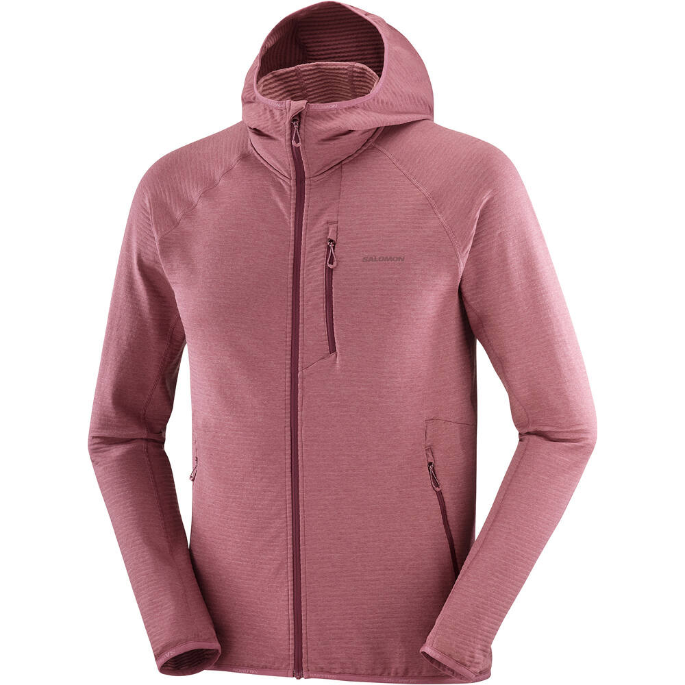 Salomon forro polar hombre SNTIAL LIGHTWARM HD M vista detalle