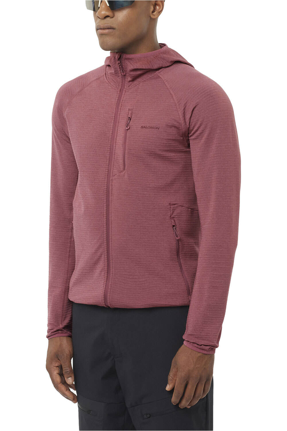 Salomon forro polar hombre SNTIAL LIGHTWARM HD M vista frontal