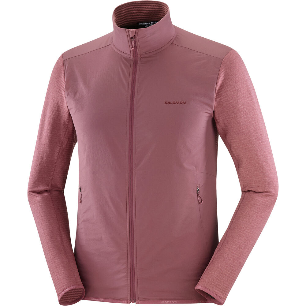 Salomon forro polar hombre SNTIAL LIGHTWARM HYBRID M vista detalle