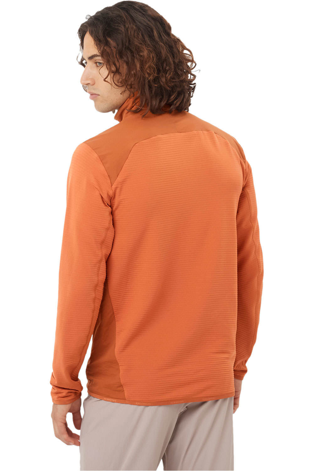 Salomon forro polar hombre SNTIAL LIGHTWARM HYBRID M vista trasera