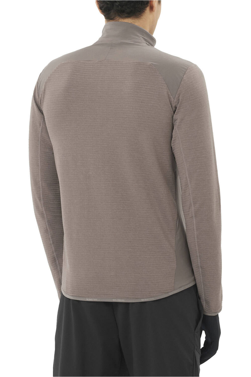 Salomon forro polar hombre SNTIAL LIGHTWARM HYBRID M vista trasera