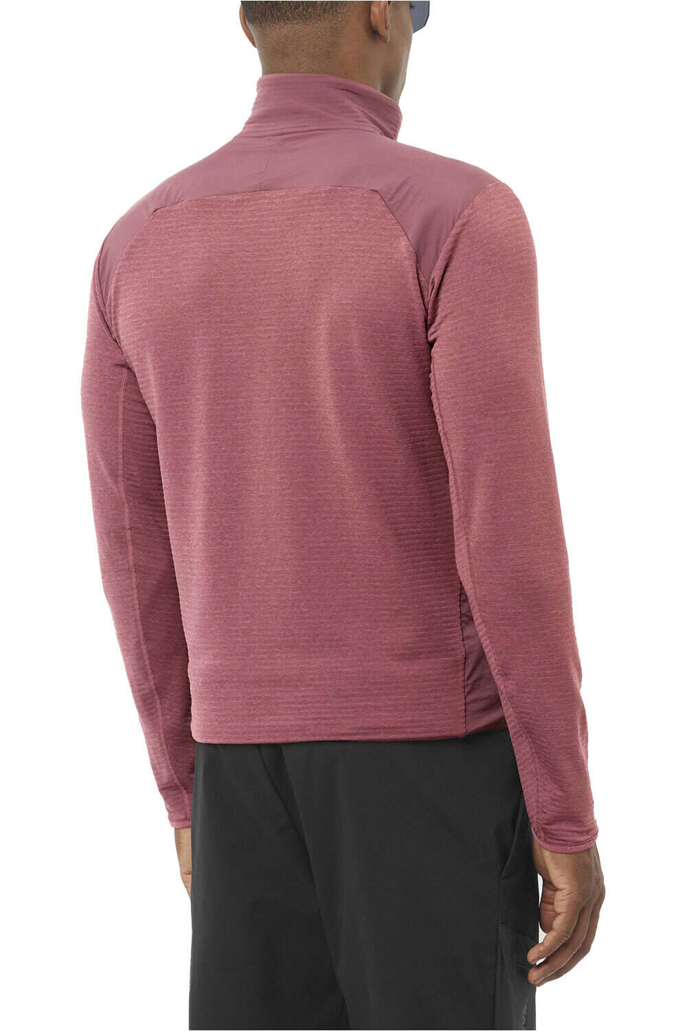 Salomon forro polar hombre SNTIAL LIGHTWARM HYBRID M vista trasera