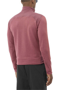 Salomon forro polar hombre SNTIAL LIGHTWARM HYBRID M vista trasera