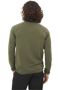 Salomon forro polar hombre SNTIAL LIGHTWARM HZ M vista trasera