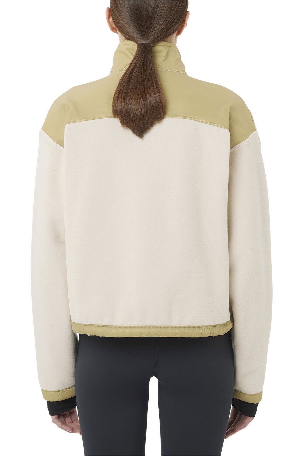 Salomon forro polar mujer CHROMA FLEECE CARDIGAN W vista trasera