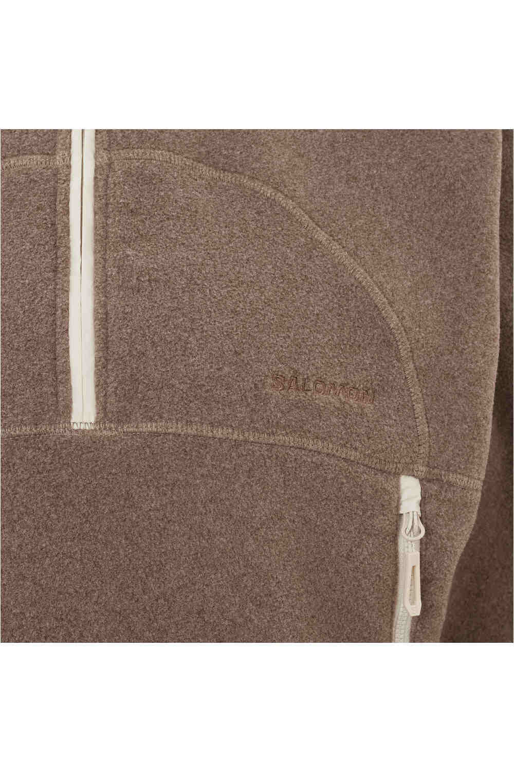 Salomon forro polar mujer CHROMA FLEECE CROP HZ W 04