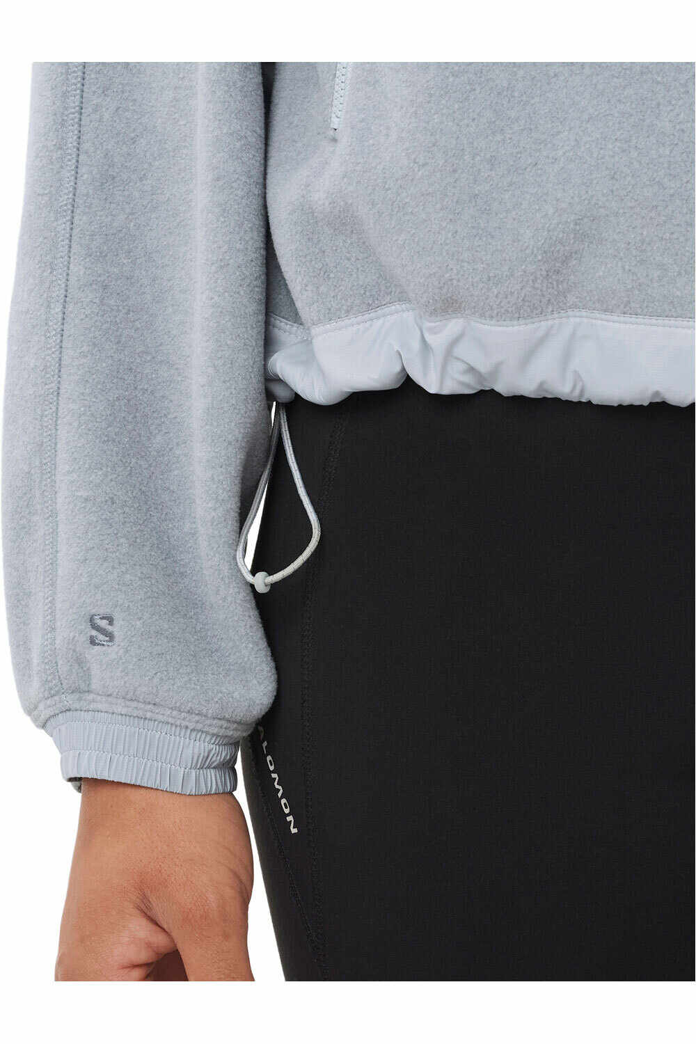 Salomon forro polar mujer CHROMA FLEECE CROP HZ W 06