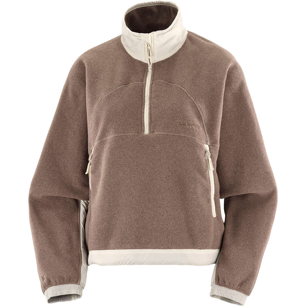 Salomon forro polar mujer CHROMA FLEECE CROP HZ W 06