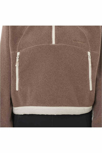 Salomon forro polar mujer CHROMA FLEECE CROP HZ W vista detalle