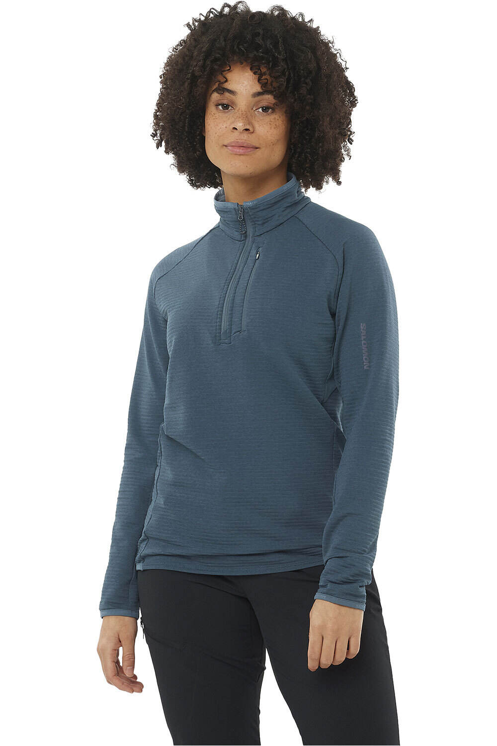 Salomon forro polar mujer ESSENTIAL LTWARM HZ W vista frontal