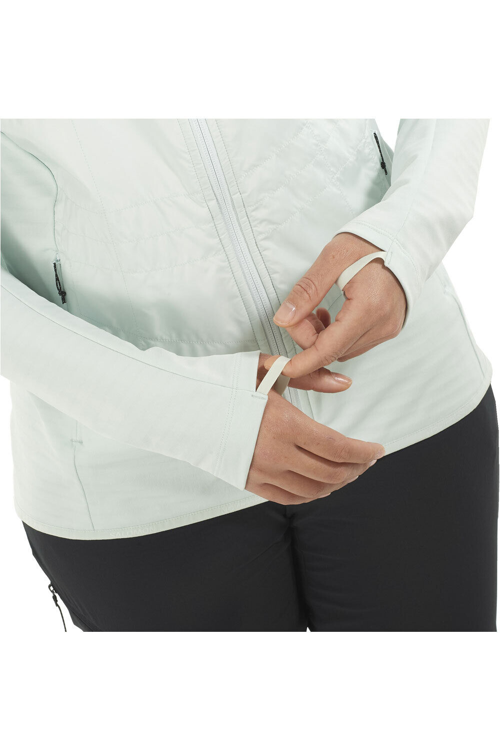 Salomon forro polar mujer OUTLINE AS HYBRID W vista detalle