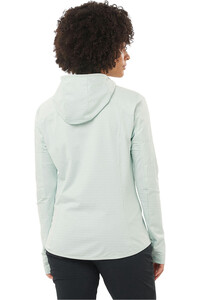 Salomon forro polar mujer OUTLINE AS HYBRID W vista trasera