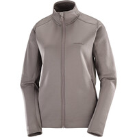 Salomon forro polar mujer OUTLINE WARM FLEECE FZ W vista detalle