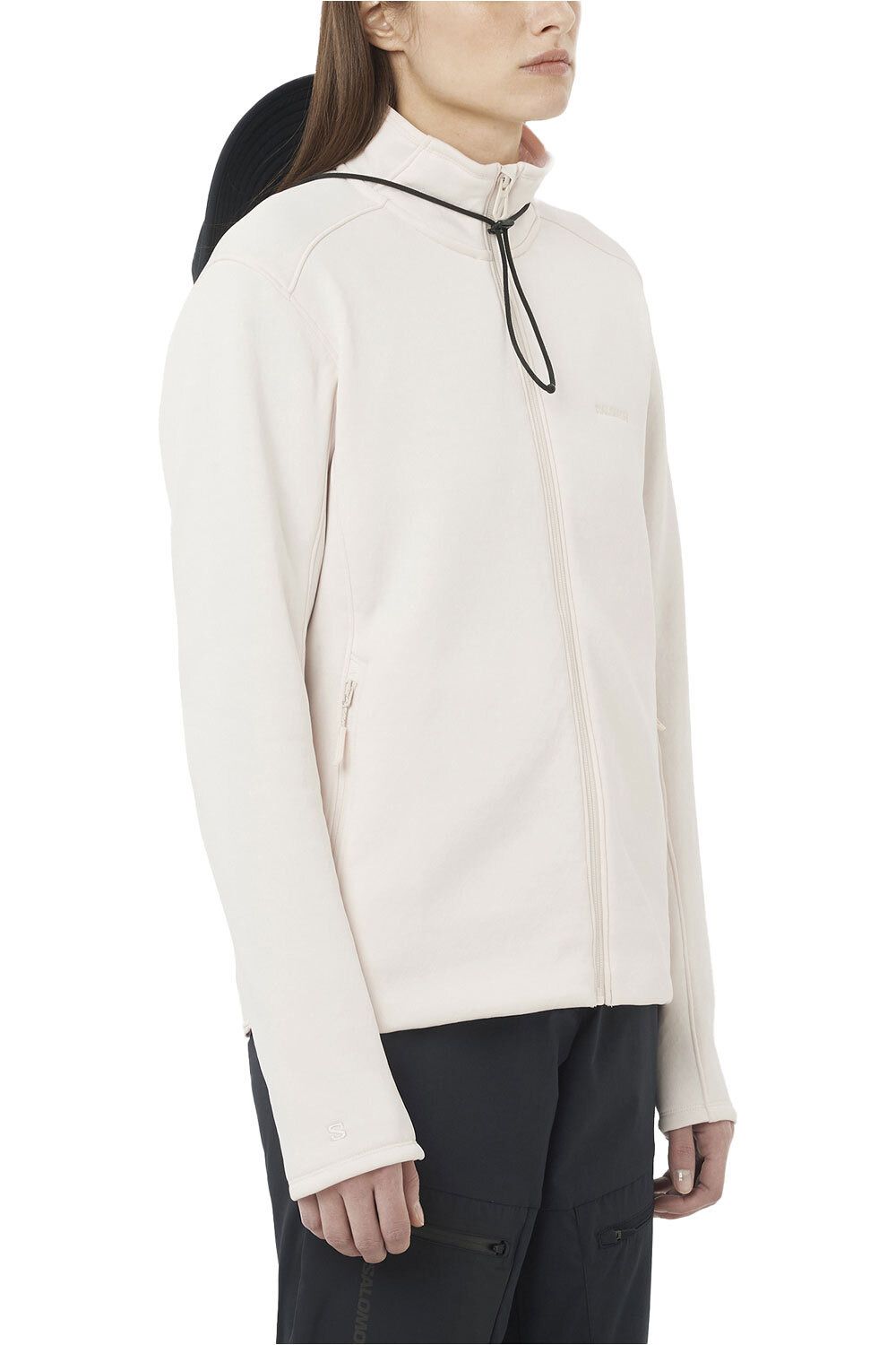 Salomon forro polar mujer OUTLINE WARM FLEECE FZ W vista frontal