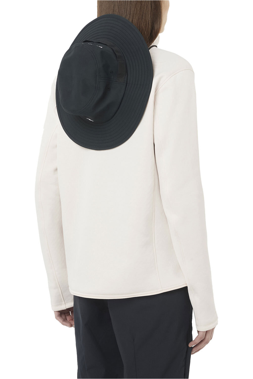 Salomon forro polar mujer OUTLINE WARM FLEECE FZ W vista trasera