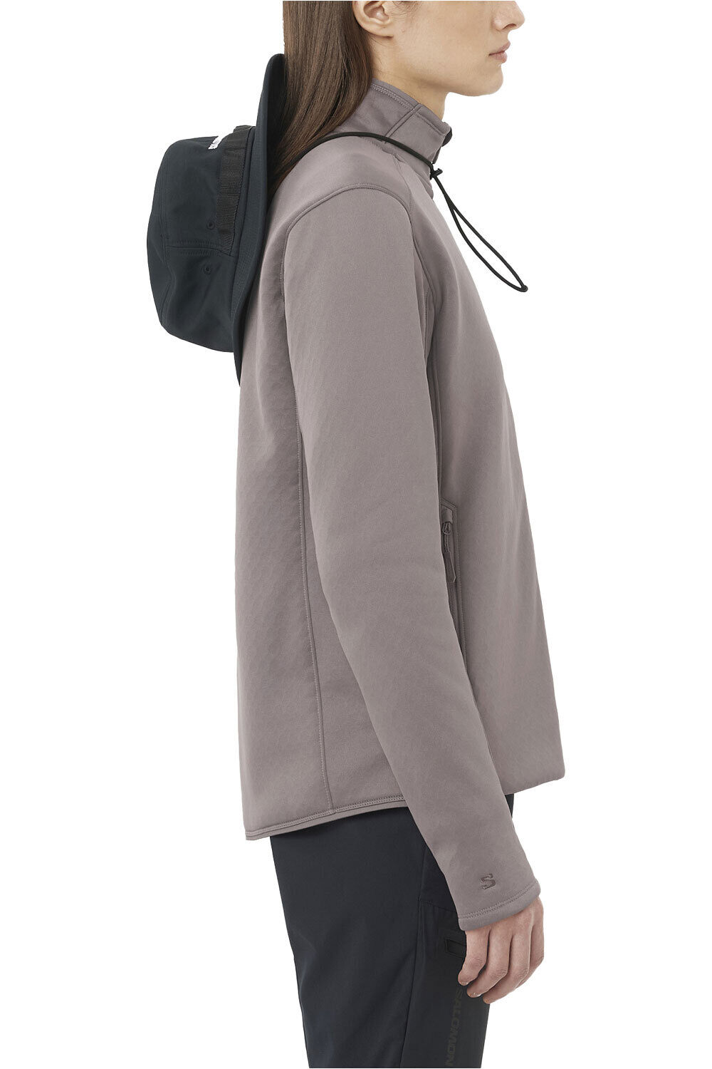 Salomon forro polar mujer OUTLINE WARM FLEECE FZ W vista trasera