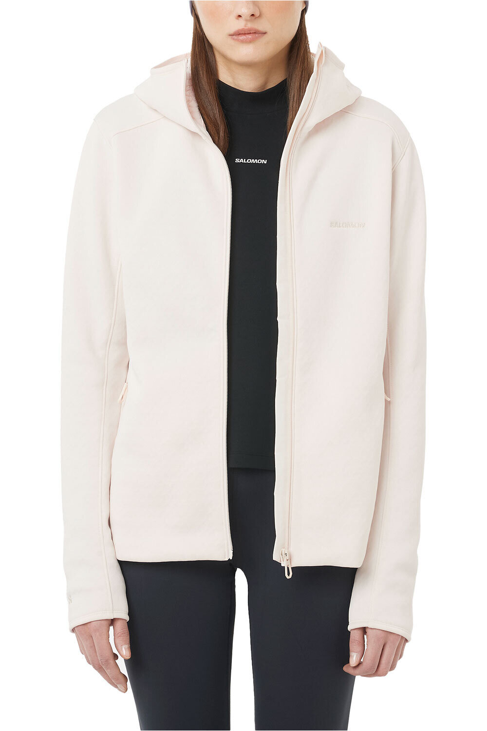 Salomon forro polar mujer OUTLINE WARM FLEECE HD W vista frontal