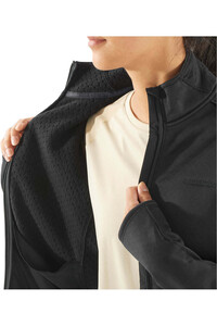 Salomon forro polar mujer OUTLINE WARM FZ W vista detalle