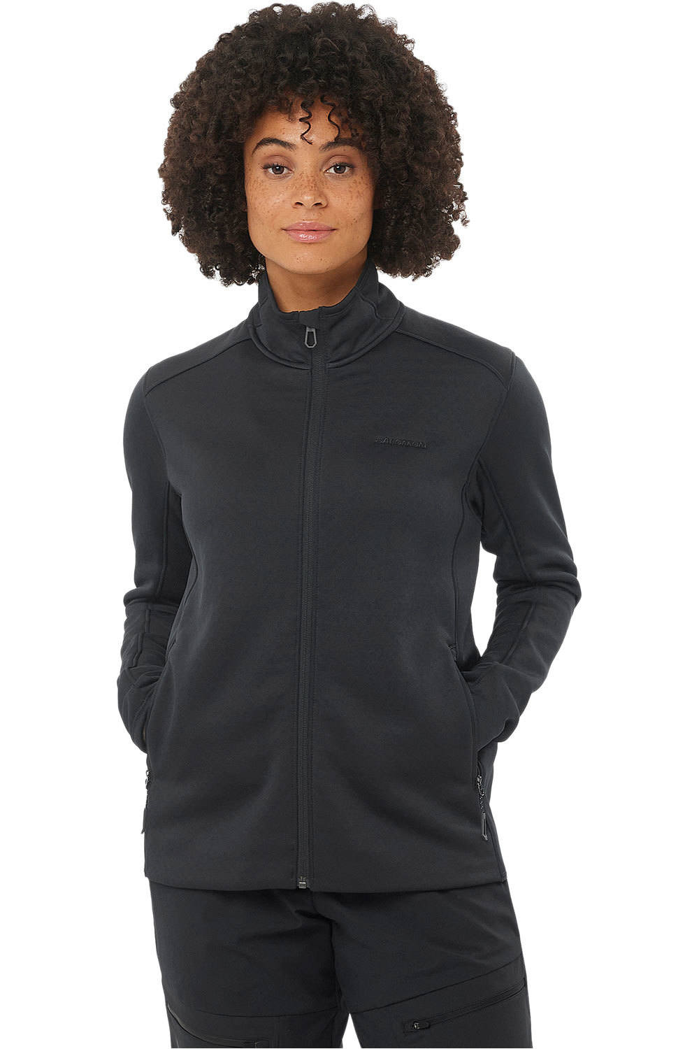 Salomon forro polar mujer OUTLINE WARM FZ W vista frontal