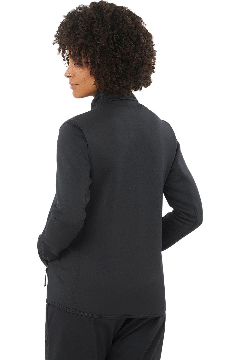 Salomon forro polar mujer OUTLINE WARM FZ W vista trasera