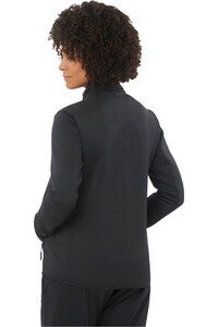 Salomon forro polar mujer OUTLINE WARM FZ W vista trasera