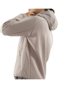 Salomon forro polar mujer OUTLINE WARM HYBRID HD W vista detalle