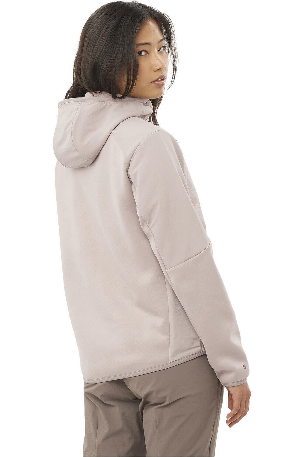 Salomon forro polar mujer OUTLINE WARM HYBRID HD W vista trasera