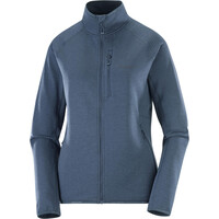 Salomon forro polar mujer SNTIAL LIGHTWARM FZ W vista detalle