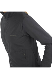 Salomon forro polar mujer SNTIAL LIGHTWARM HYBRID W vista detalle