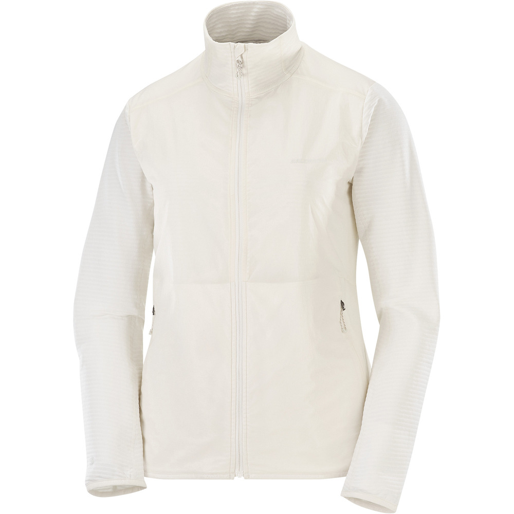 Salomon forro polar mujer SNTIAL LIGHTWARM HYBRID W vista detalle