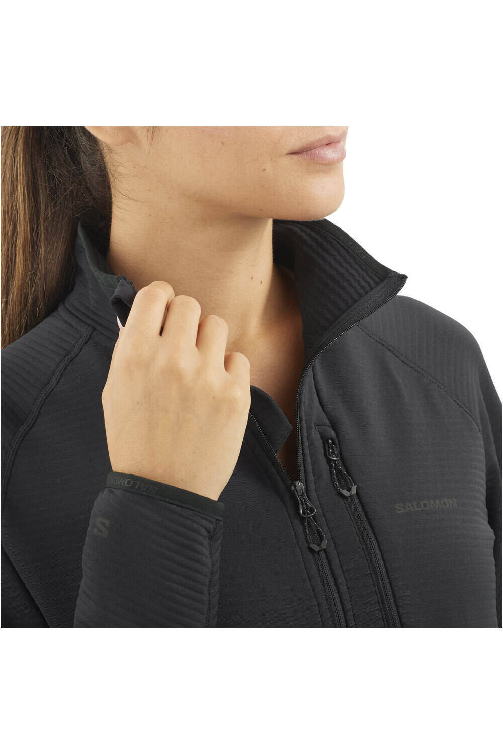 Salomon forro polar mujer SNTIAL LIGHTWARM HZ W vista detalle