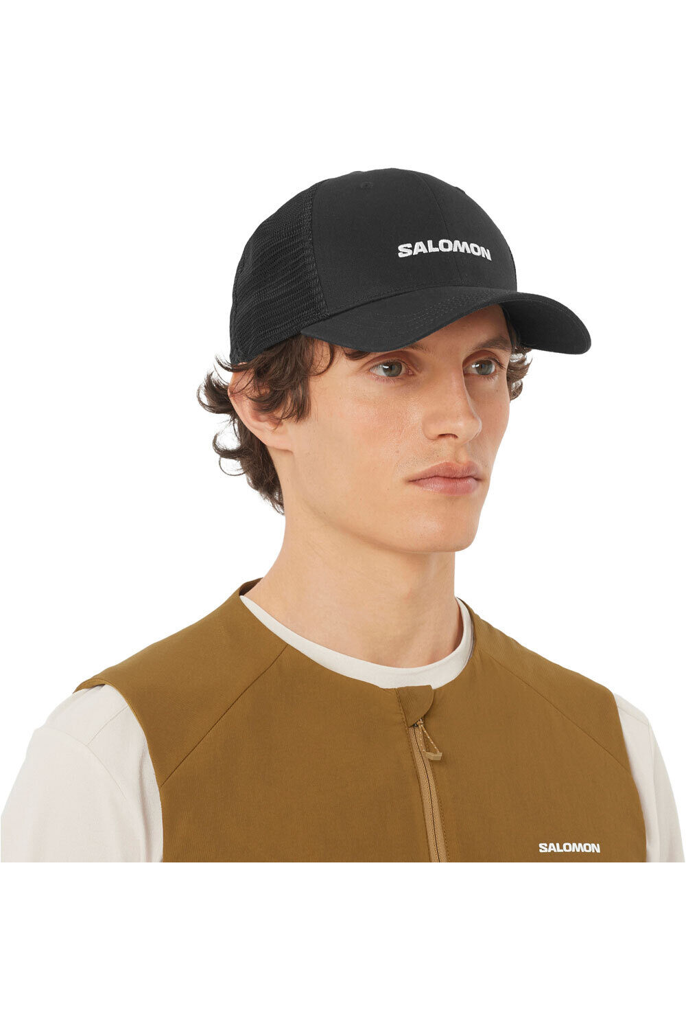 Salomon gorros montaña LOGO TRUCKER CAP vista frontal