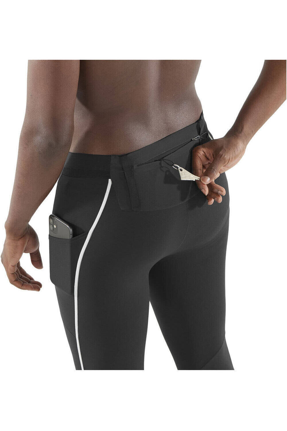 Salomon malla larga running hombre SENSE STOW TIGHTS M vista detalle