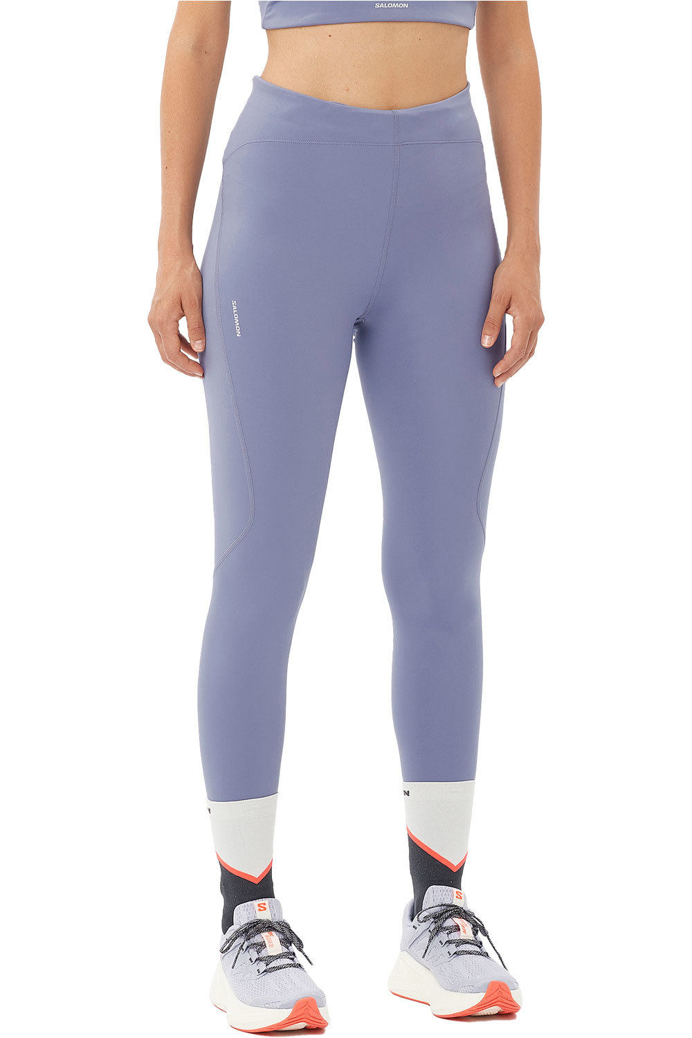 Salomon malla larga running mujer SHKout CORE TIGHTS 28 W vista frontal