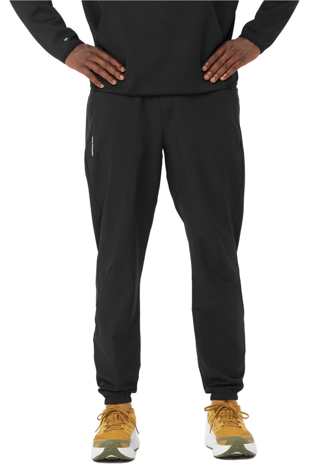 Salomon malla trail running larga hombre SHKout CORE PANTS M vista frontal