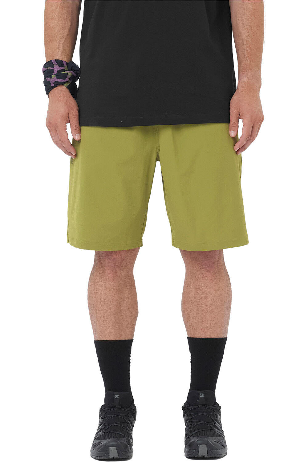 Salomon pantalón corto montaña hombre WAYFARER EASE 2.0 SHRT M vista frontal