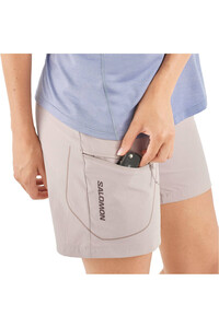 Salomon pantalón corto montaña mujer WAYFARER SHORTS W vista detalle