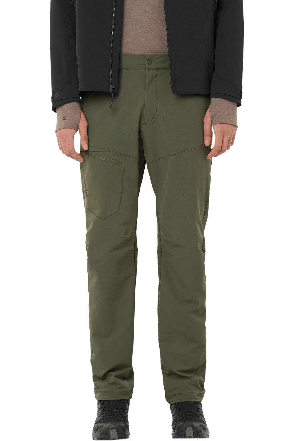 Salomon pantalón montaña hombre WAYFARER WARM PANTS M vista frontal
